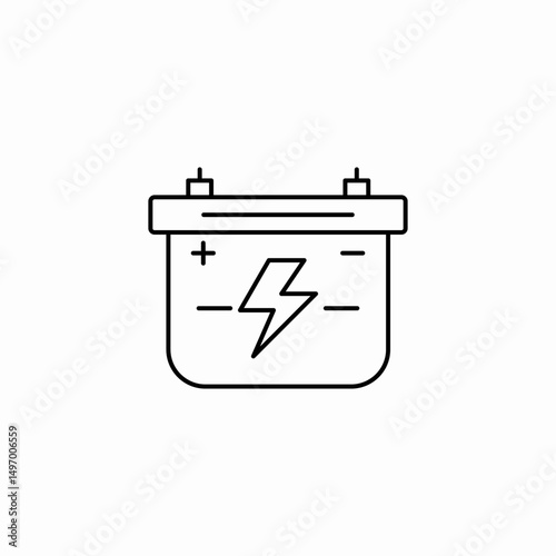 car battery icon sign vector