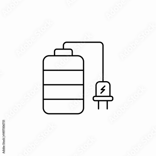charging battery icon sign vector