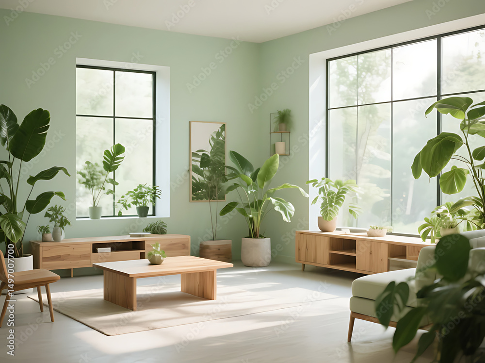 Fototapeta premium Biophilic Interior Design