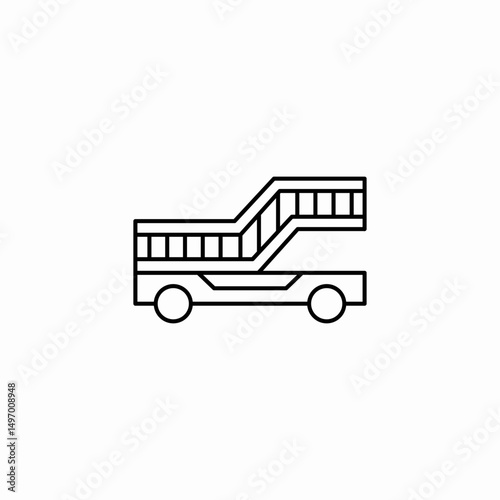 fire truck icon sign vector