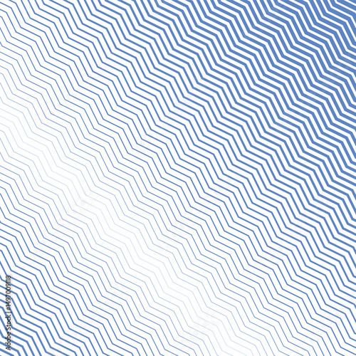 Blue zig zag line stripes abstract background