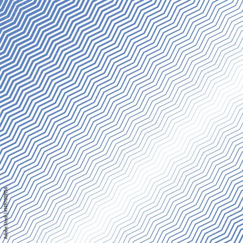 Blue zig zag line stripes abstract background