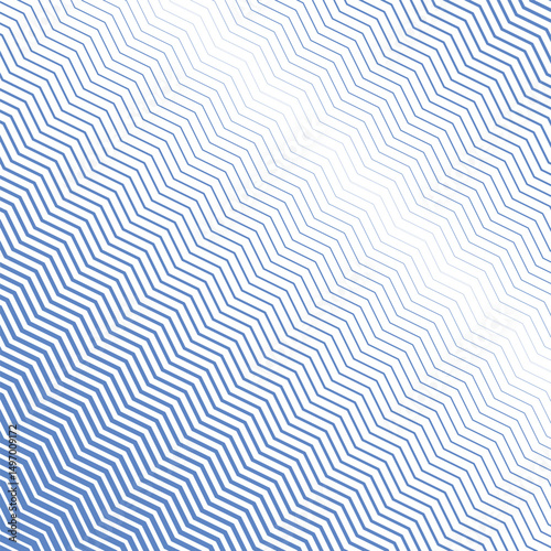 Blue zig zag line stripes abstract background