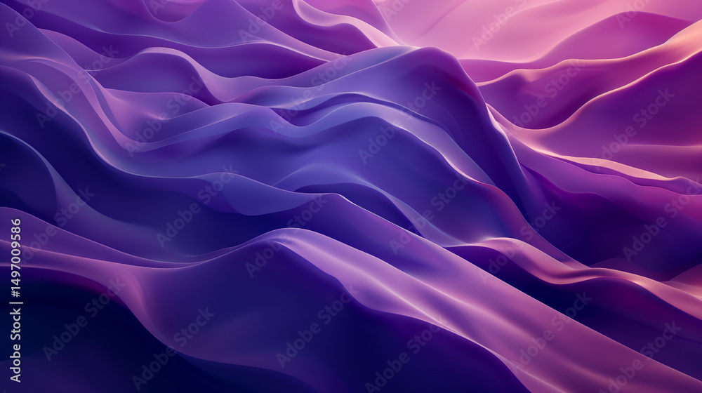 Fototapeta premium Smooth Metallic Surface Background with Polished Gradient Texture in Modern Style.