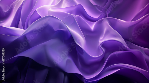 Smooth Metallic Surface Background with Polished Gradient Texture in Modern Style.