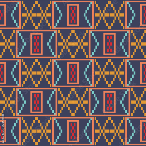 Wallpaper Mural Southwestern Digital Tribal Pattern Native American Textile Torontodigital.ca