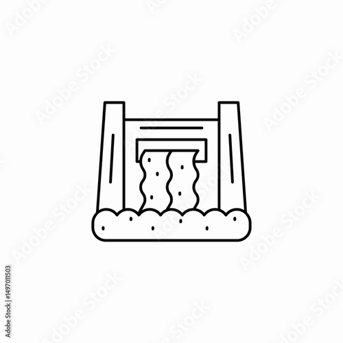 hydro power icon sign vector