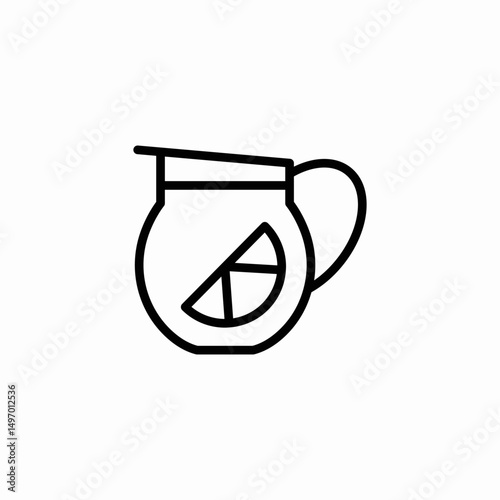 lemon drink icon sign vector
