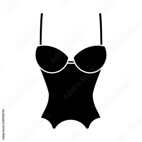 Corset icon vector. pair of stays illustration sign. foundation garment symbol or logo.