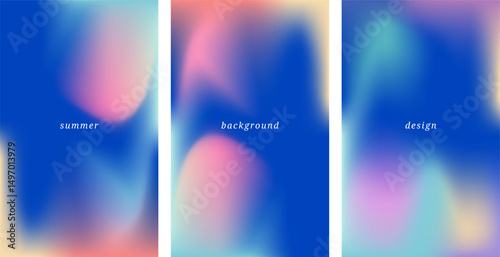 Modern abstract backgrounds with blue and pink color gradient effect