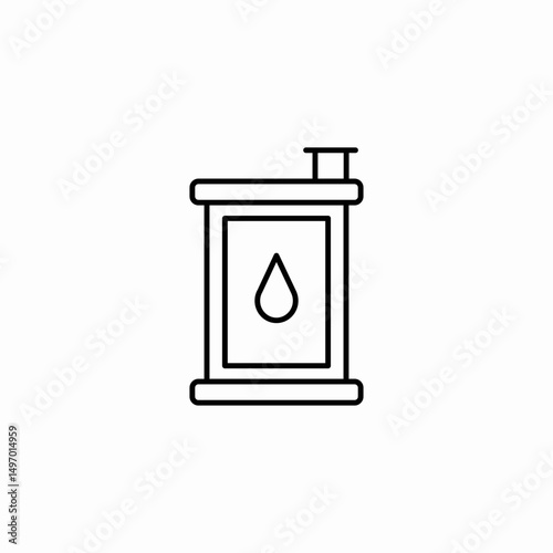 oil barrel petroleum icon sign vector