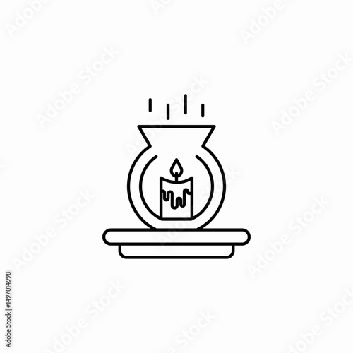oil diffuser scent icon sign vector