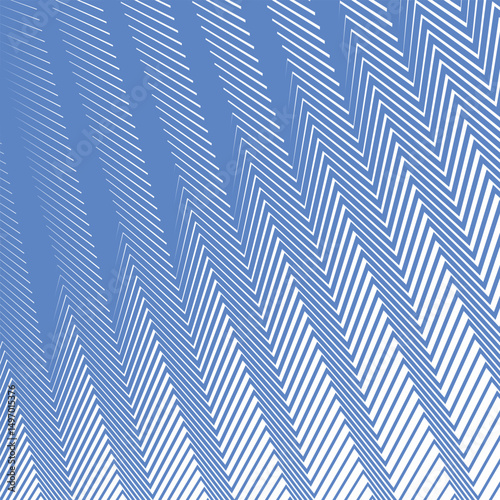 Blue zig zag line stripes abstract background