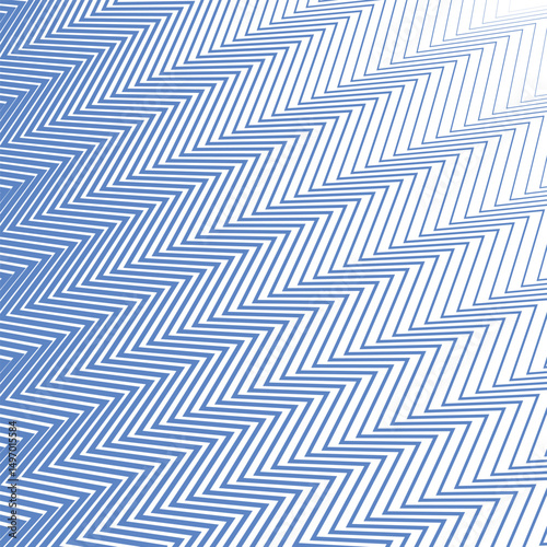 Blue zig zag line stripes abstract background