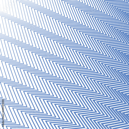 Blue zig zag line stripes abstract background