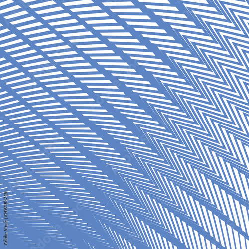 Blue zig zag line stripes abstract background