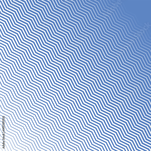 Blue zig zag line stripes abstract background