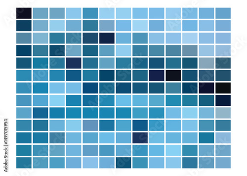  Trendy blue ocean water palette with deep shadows and soft tints. Ideal for modern print tests, branding, digital art, and vibrant vector designs.