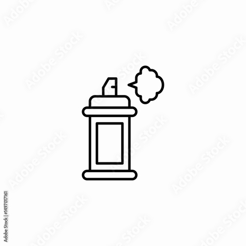 spray can aerosol icon sign vector