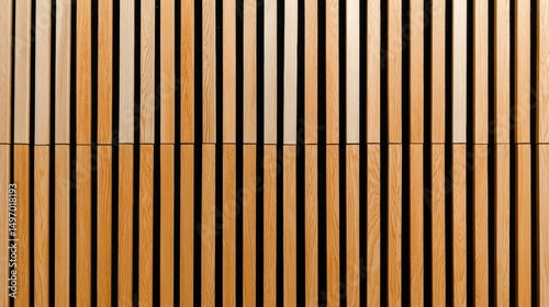 Modern Interior Design. Vertical Wooden Panels. Wall Background. Interior Detail. Wood Texture.