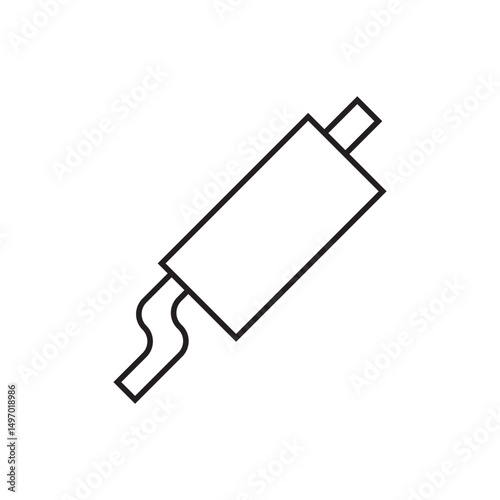 exhaust muffler icon