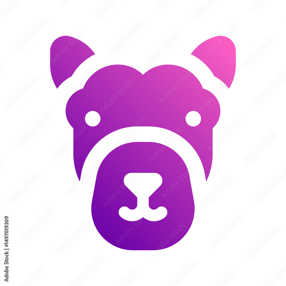 Naklejka premium camel gradient icon