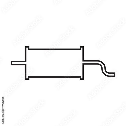 exhaust muffler icon