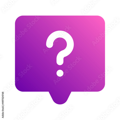 question gradient icon