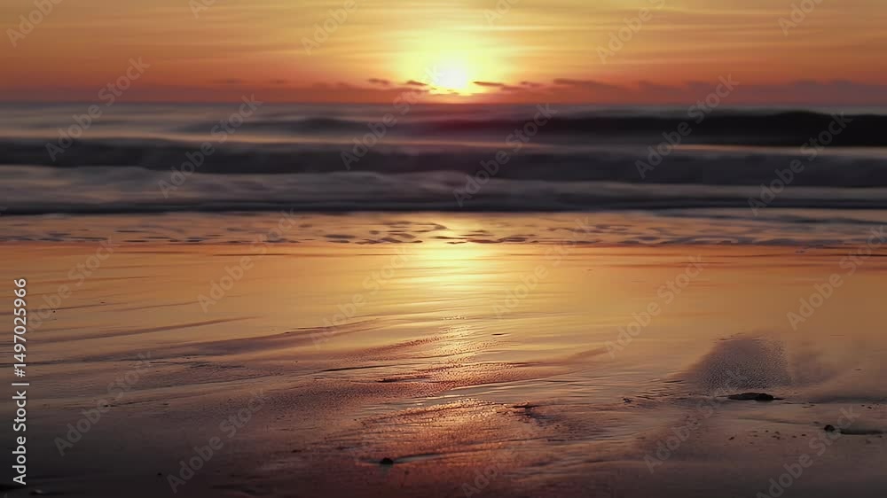 Golden Hour Serenity: Sunset at the Beach Golden Hour Serenity: Sunset at the Beach