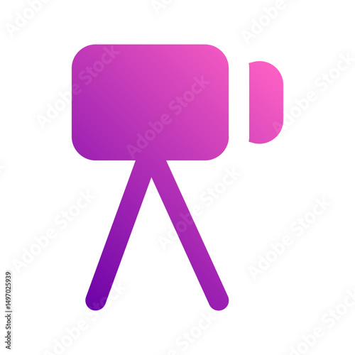 video camera gradient icon