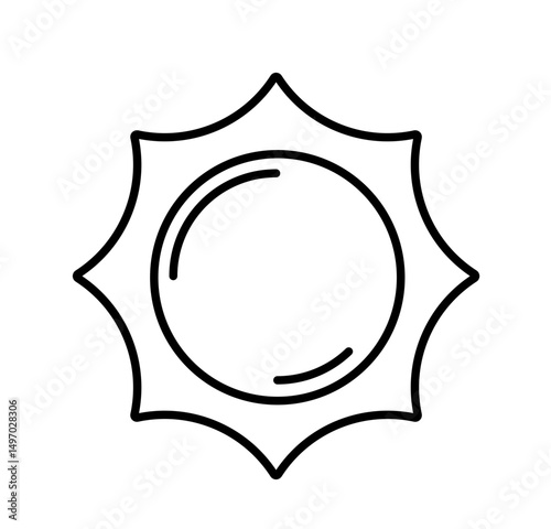solar system vector icon