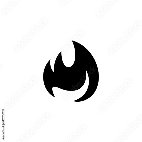 vector illustration of a fire