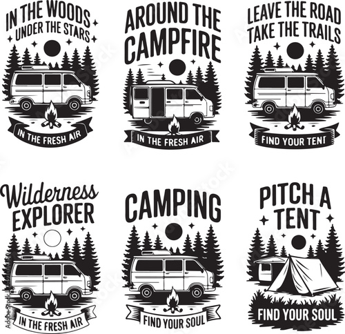 Modern Camping Silhouette SVG Bundle 2025 | Tent, Fire, Forest & Outdoor Adventure Clipart”

“Camping Under the Stars 2025 | Trendy Tent & Nature Scene SVGs for Shirts, Stickers & Crafts”

“New Style 