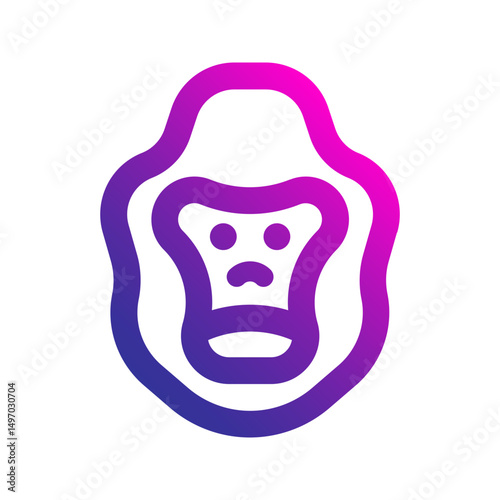 gorilla gradient icon