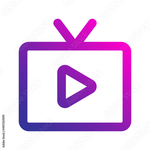 media gradient icon