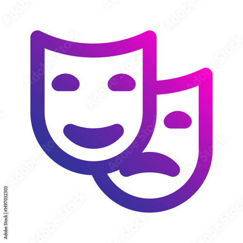 theater gradient icon