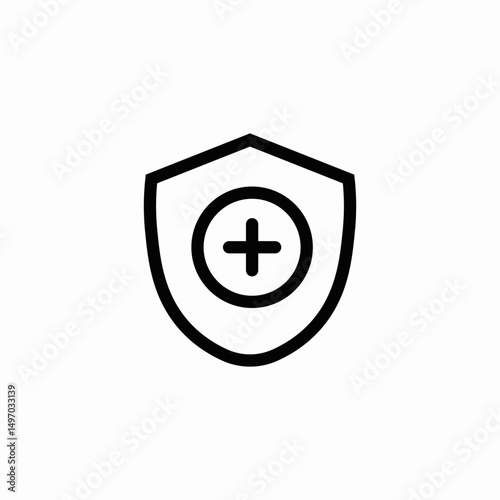 allergy shield icon sign vector