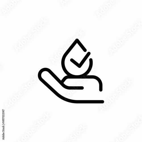 allergy drop icon sign vector