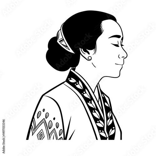 Silhouette Illustration Of Goat