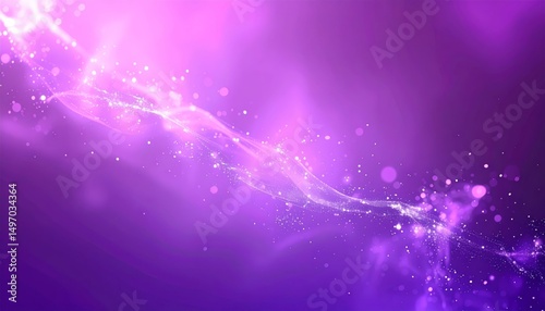 Dreamy cosmic violet lights abstract background digital art ethereal environment serene viewpoint visual concept