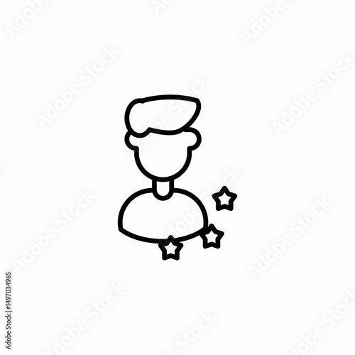 customer review icon sign vector