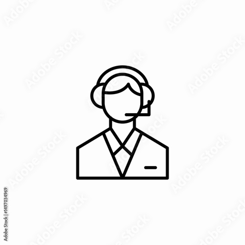 customer support icon sign vector
