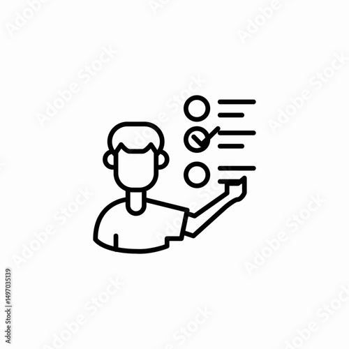 data presentation icon sign vector