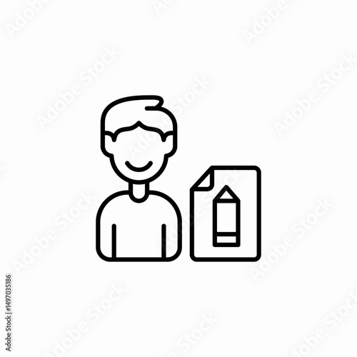 designer man icon sign vector