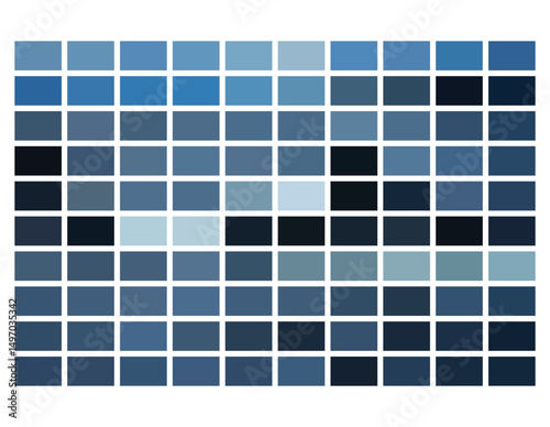 Trendy blue ocean water palette with deep shadows and soft tints. Ideal for modern print tests, branding, digital art, and vibrant vector designs.