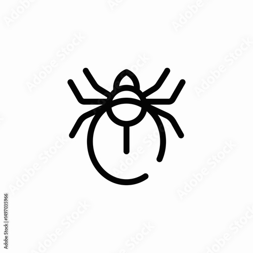 dust mite icon sign vector