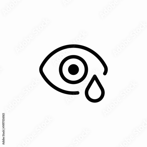 eye drop icon sign vector