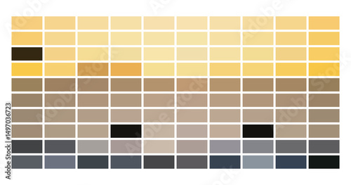  A curated autumn color palette showcasing warm earth tones and seasonal hues on a clean background. Perfect for design, branding, fashion, or fall-themed creative inspiration and projects.