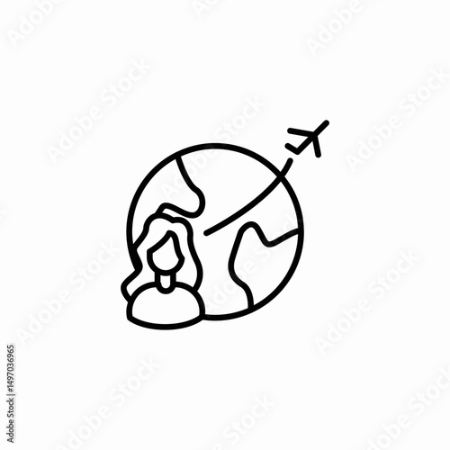 global network icon sign vector