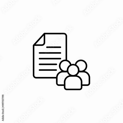 group document icon sign vector